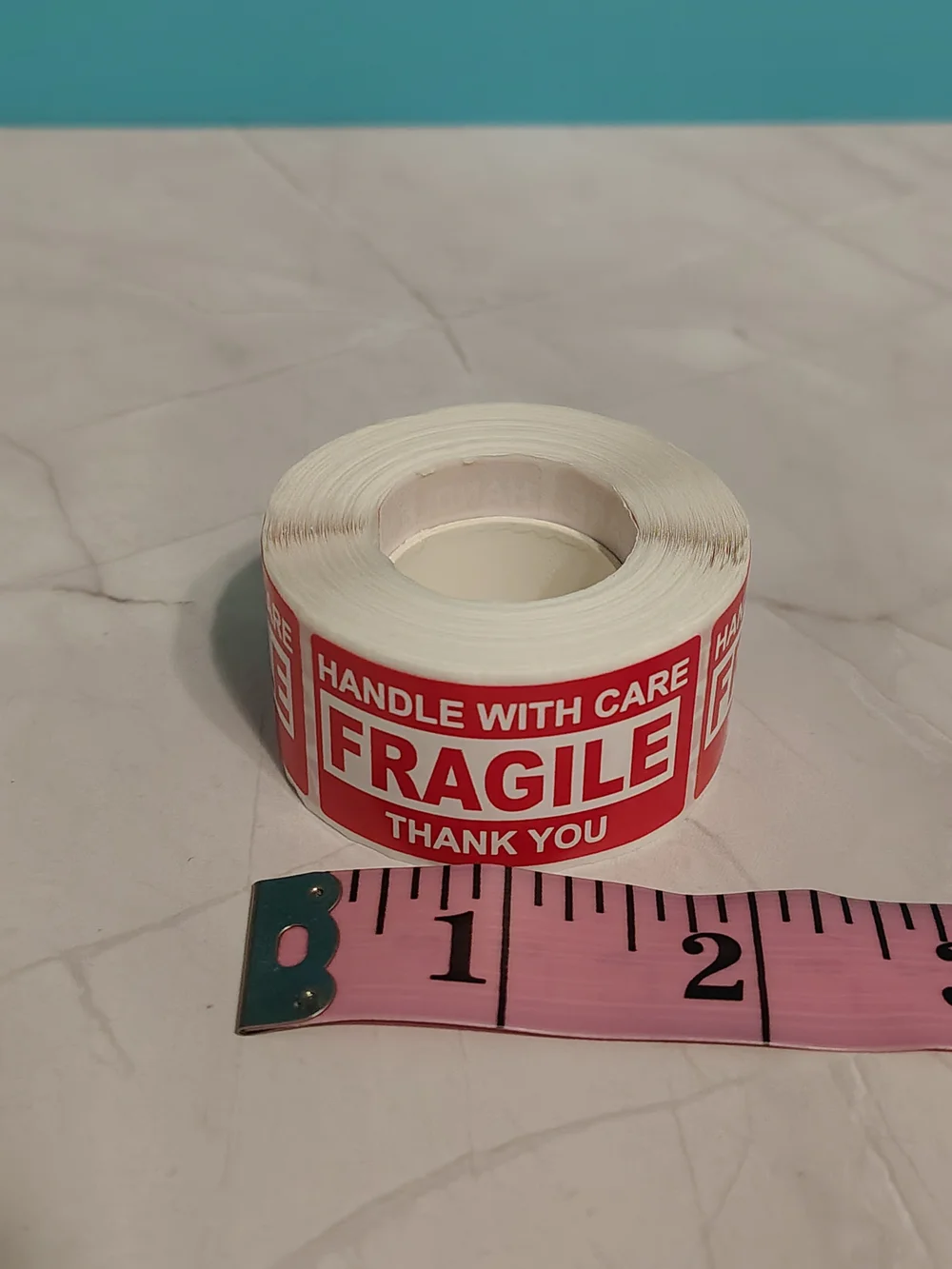 250 Fragile Handle With Care Red Packing Labels